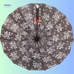 aperçu de quatre parasols anime aux motifs et coloris différents côte à côte