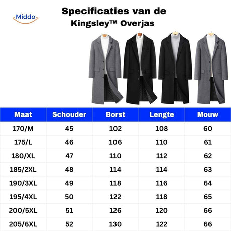 guide des tailles et spécifications du pardessus laine, tableau de correspondance des mensurations