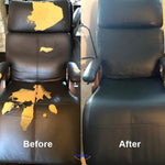 gamme de coloris disponibles pour les patches de réparation cuir leatherrestore