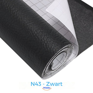 patch de réparation cuir coloris noir pour restaurer canapés et fauteuils en cuir noir