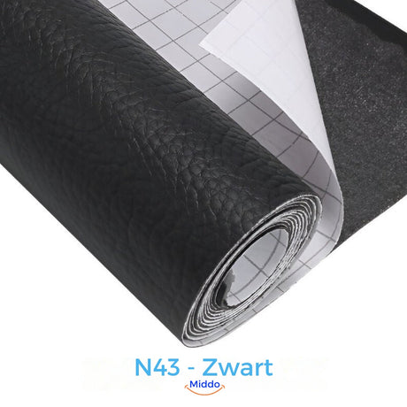 patch de réparation cuir coloris noir pour restaurer canapés et fauteuils en cuir noir