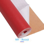 patch de réparation cuir coloris rouge pour restaurer un meuble ou canapé rouge