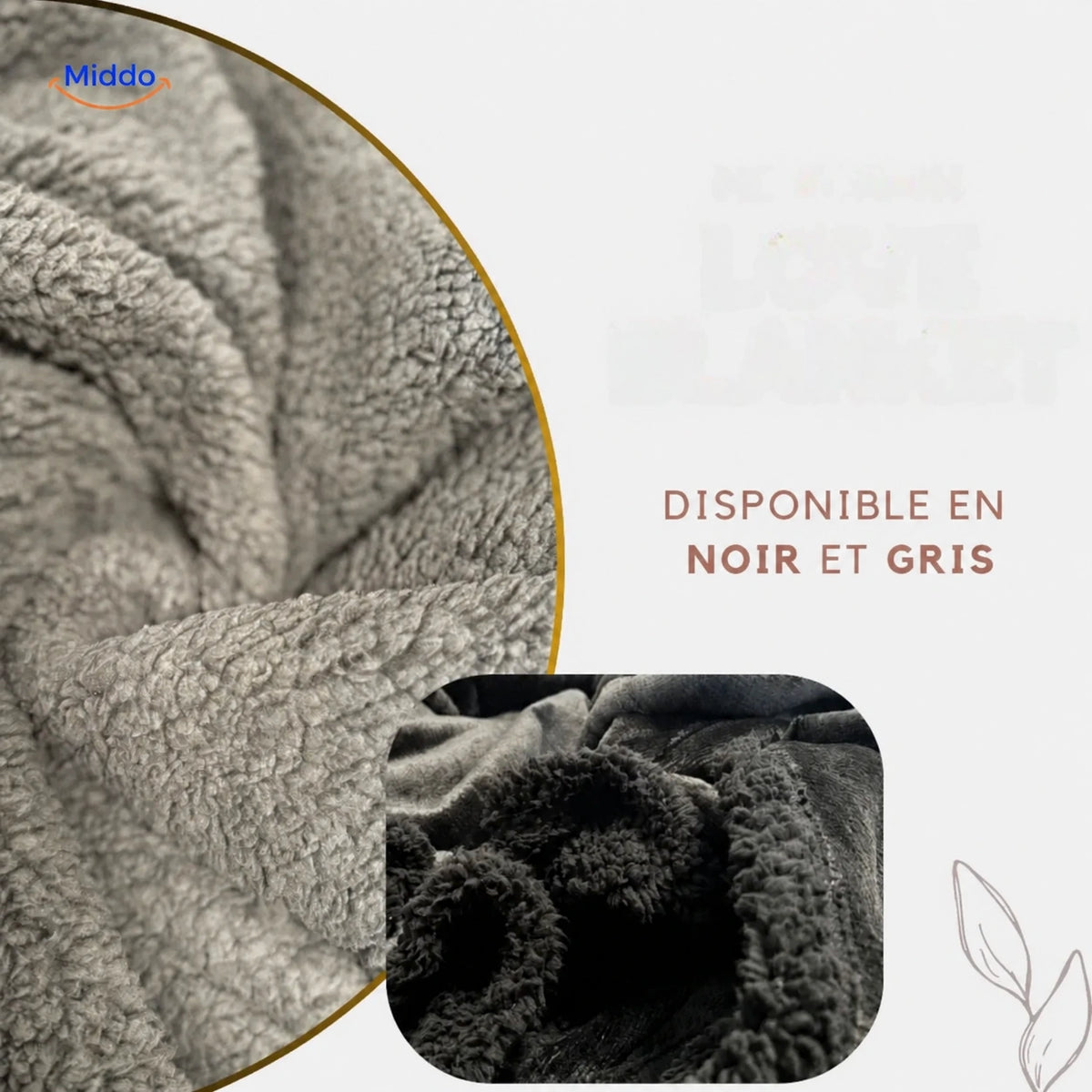 Couverture imperméable PawGuard en noir et gris.