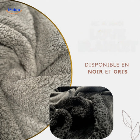 Couverture imperméable PawGuard en noir et gris.