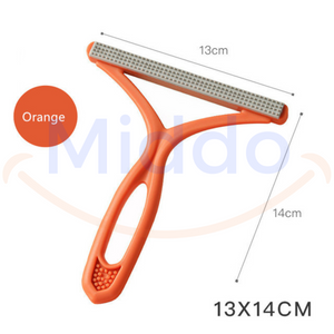 peigne anti-poils hairaway coloris orange avec dimensions