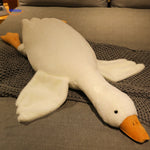 peluche oie compagne de sommeil avec grandes oreilles moelleuses, douce et apaisante