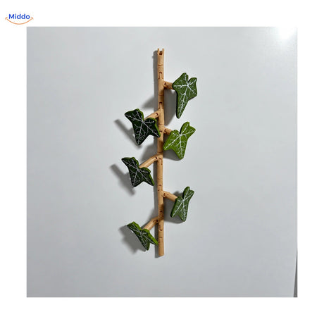 Petite tige IvyFlex verte avec six feuilles aimantées