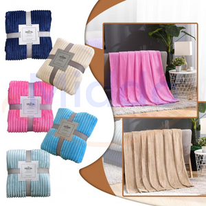 plaid en velours polaire disponible en plusieurs coloris, collection complète de couvertures douces