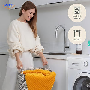 plaid en velours polaire lavable en machine, entretien facile pour une couverture toujours propre