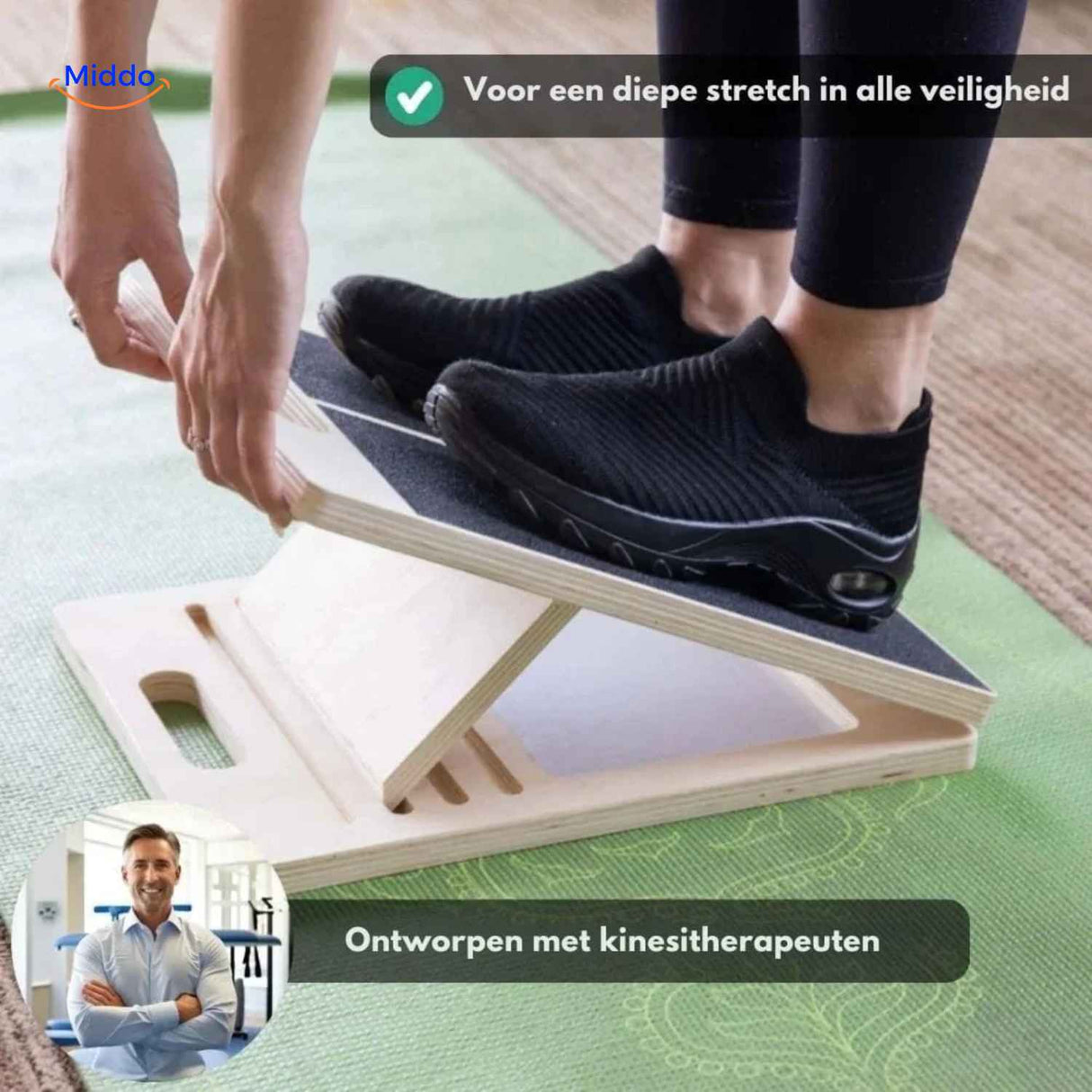 flexiplank pour étirement musculaire profond et sécurisé, conçu avec des kinésithérapeutes