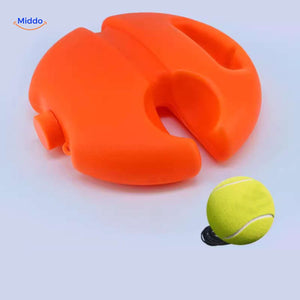 plateforme tennis orange avec balle de retour élastique pour s'entraîner aux coups seul