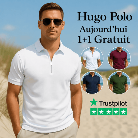 polo à fermeture éclair homme confort premium et allure soignée