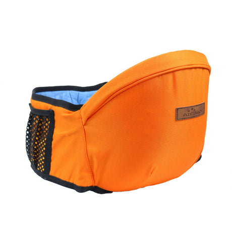 porte-bébé ergonomique coloris orange sur fond blanc