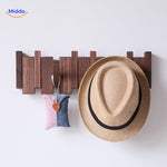 porte-manteaux piano artisanal en bois pour accrocher chapeaux et sacs avec style