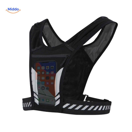 porte-smartphone de running avec détails réfléchissants pour une sécurité optimale