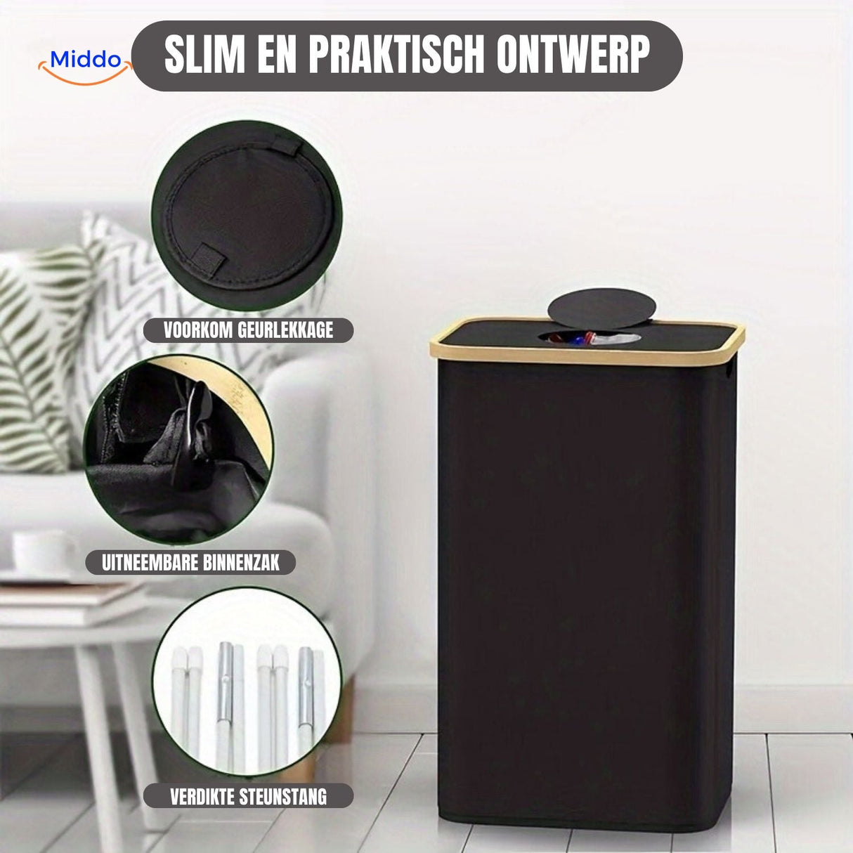 set de poubelles ecobin design compact et sans odeur pour la maison