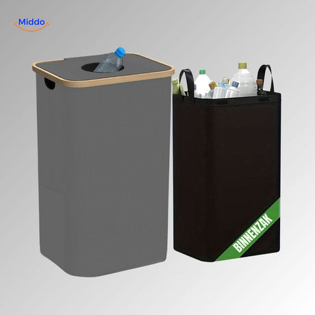 ecobin avec sac intérieur amovible pour faciliter le tri et le recyclage