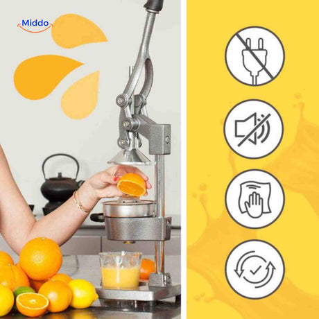 presse-fruits en fonte robuste et durable, idéale pour un usage quotidien en cuisine