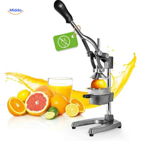 presse-fruits manuelle en fonte avec levier ergonomique, appareil de cuisine pratique