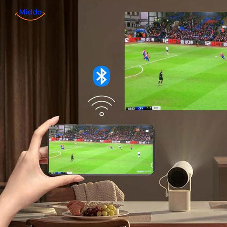 projecteur avec connectivité bluetooth 5.0 pour une diffusion sans fil fluide