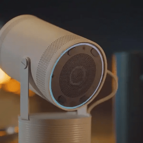 projecteur intelligent 360° ultra hd avec connexion bluetooth pour cinéma à domicile