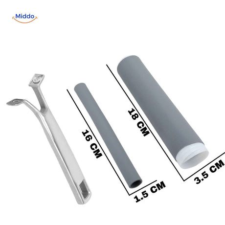 protège-poignée en silicone gris taille 16 cm pour manches de casserole standard