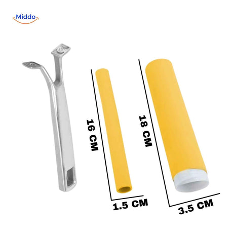 protège-poignée en silicone jaune taille 16 cm pour manches de casserole standard