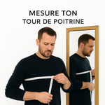 gros plan sur la coupe et la matière du pull en corde velours côtelé, texture douce et premium