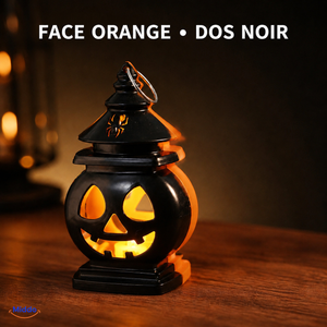 PumpkinGlow™ dos noir avec bord orange de la face avant visible