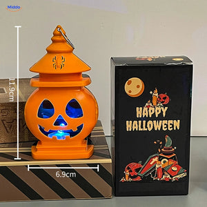 PumpkinGlow™ Château | LED 7 couleurs, lanterne d’Halloween portable