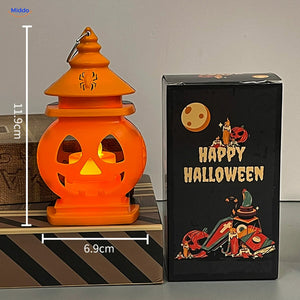 PumpkinGlow™ Château | Lueur chaude, lanterne d’Halloween portable