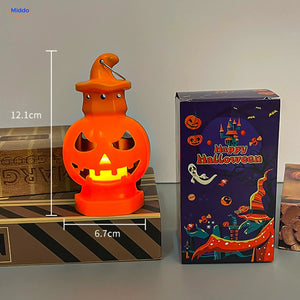 PumpkinGlow™ Chapeau de sorcière | Lueur chaude, lanterne d’Halloween portable