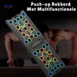 push-up board multifonctionnel, gros plan sur le plateau d'entraînement coloré