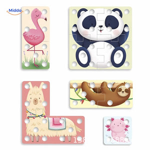 puzzle créatif en fils pour l'apprentissage, amusant et stimulant pour les enfants