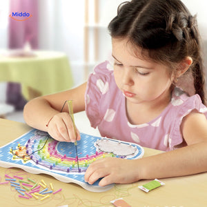puzzle en fil alliant éducation et créativité pour le développement cognitif de l'enfant