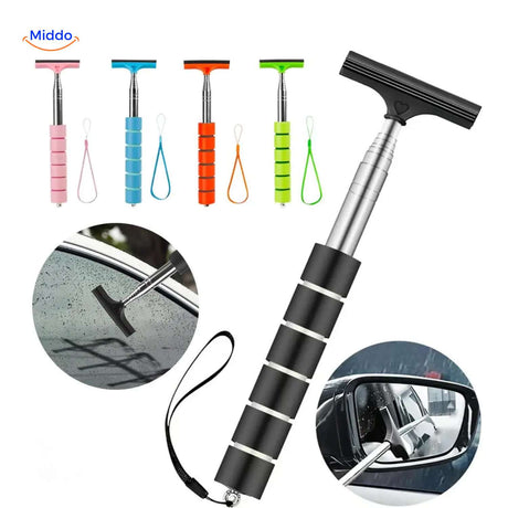 raclette vitre voiture en plusieurs coloris présentée avec différentes utilisations possibles