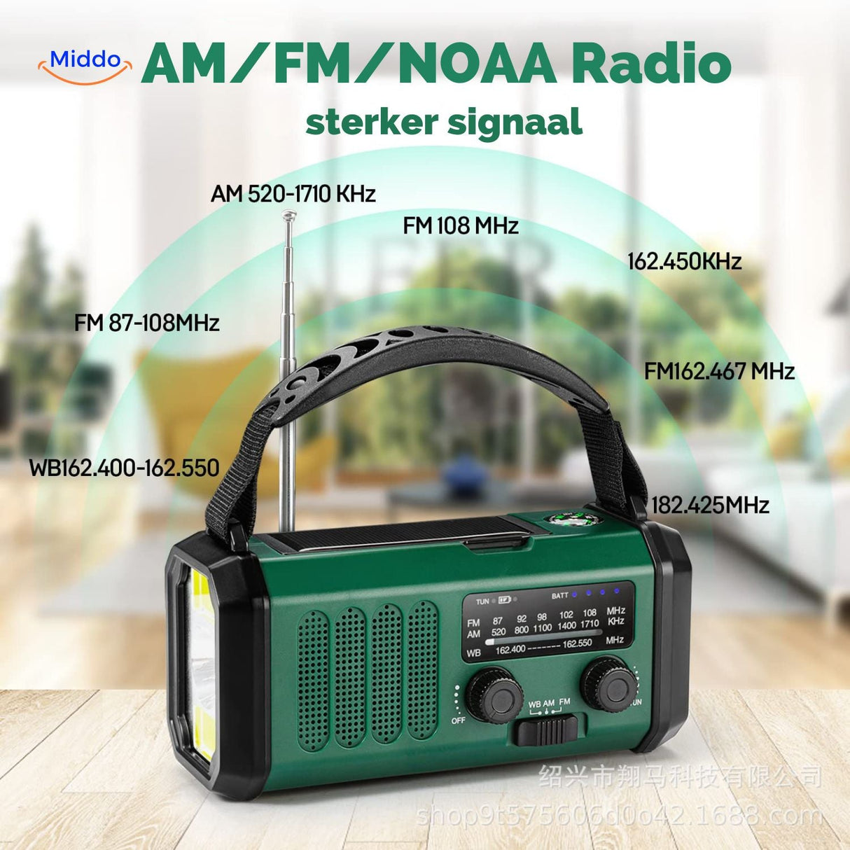 radio AM FM NOAA avec réception optimisée pour les bulletins météo et alertes d'urgence