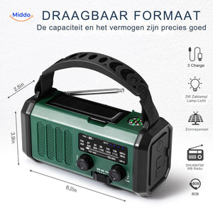 radio portable avec recharge par energie solaire pour une autonomie totale en déplacement