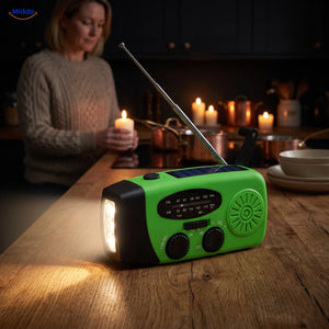 SolarPower™ Pro | Radio d’Urgence Solaire avec Lampe, Boussole & SOS