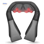 RelaxPro Appareil de massage noir avec éclairage et large bande Middo