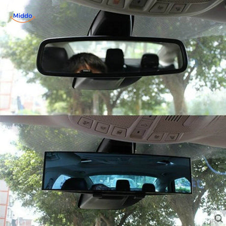 rétroviseur panoramique à large angle de vue avec technologie anti-éblouissement intégrée