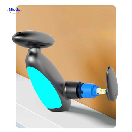 vue des composants internes du robinet extensible économe en eau