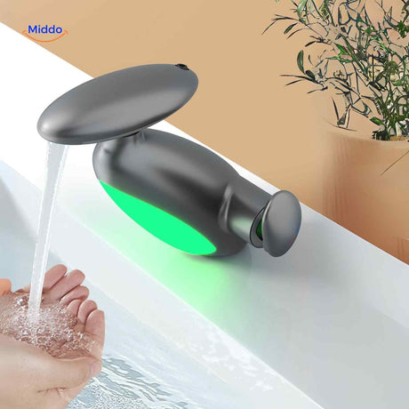 robinet extensible LED vert idéal pour lavabo ou cuisine, économie d'eau