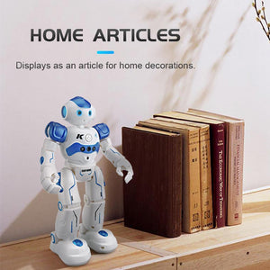 robot arlock bleu avec commande gestuelle, chant, danse et evitement d'obstacles pour enfants