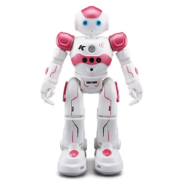 robot arlock rose avec fonctions de programmation, capteur gestuel, patrouille et ecran automatique