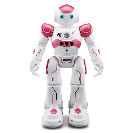 robot arlock rose avec fonctions de programmation, capteur gestuel, patrouille et ecran automatique