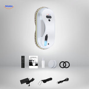 robot de fenêtre avec système d'humidification intelligente, nettoyage sans produits chimiques