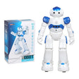 robot interactif arlock avec accents bleus recommande aux enfants a partir de 8 ans