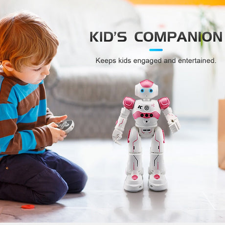 robot jouet arlock rose et blanc alliant apprentissage et divertissement pour enfants