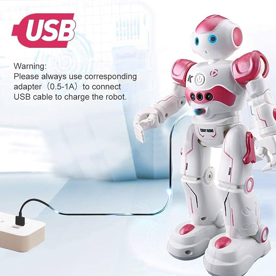 robot arlock rose interactif concu pour le jeu educatif et l'eveil des enfants
